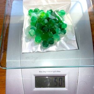 3/$15•50 gram bag of Jade Rondelle